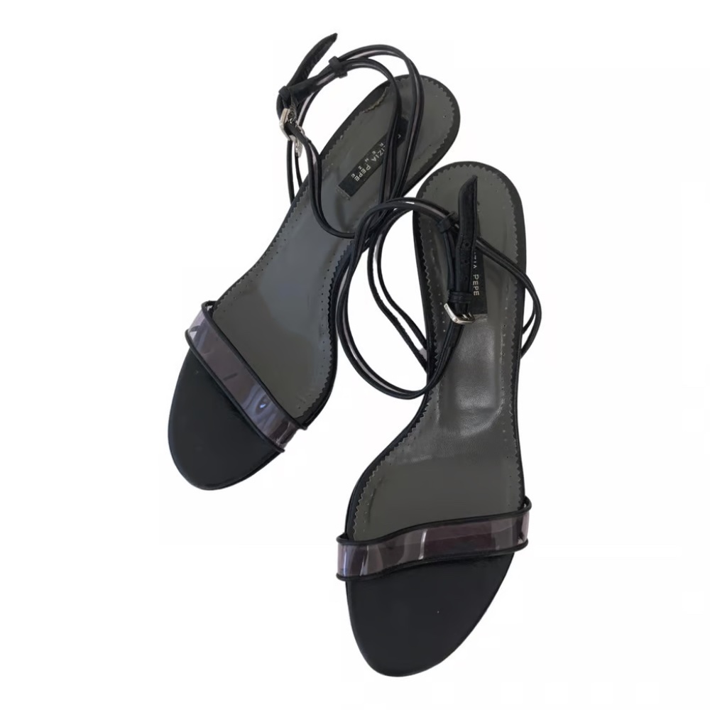Patrizia Pepe Leather Sandals Made in Italy Size 9